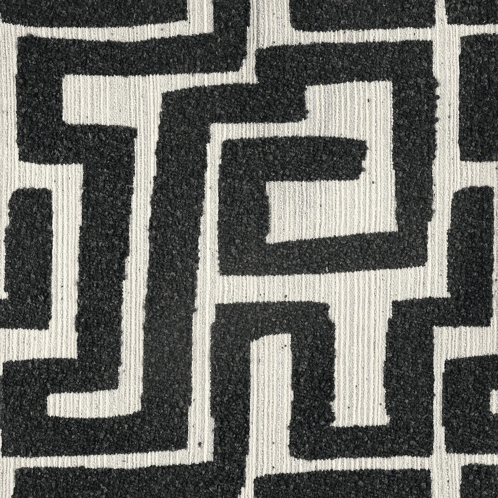 Eimer Geometric Jacquard Accent Chair Black view 8