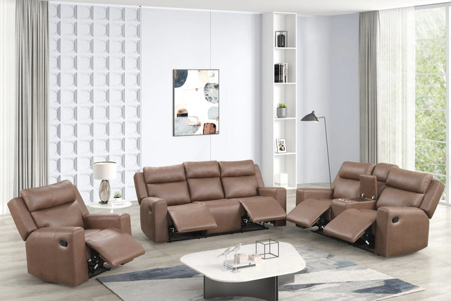 Elevation Brown 3-Piece Reclining Set from Decor Furniture