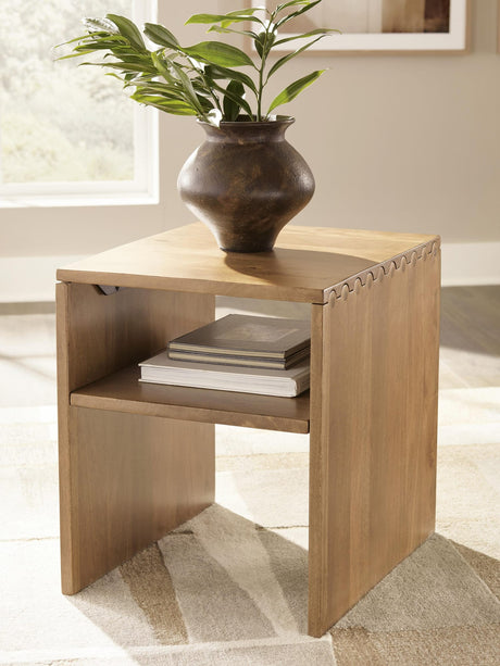 Ella Grove Rich Brown End Table from Decor Furniture