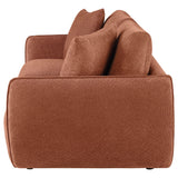 Elysia Fabric Upholstered Modular Lounge Loveseat Coral view 5