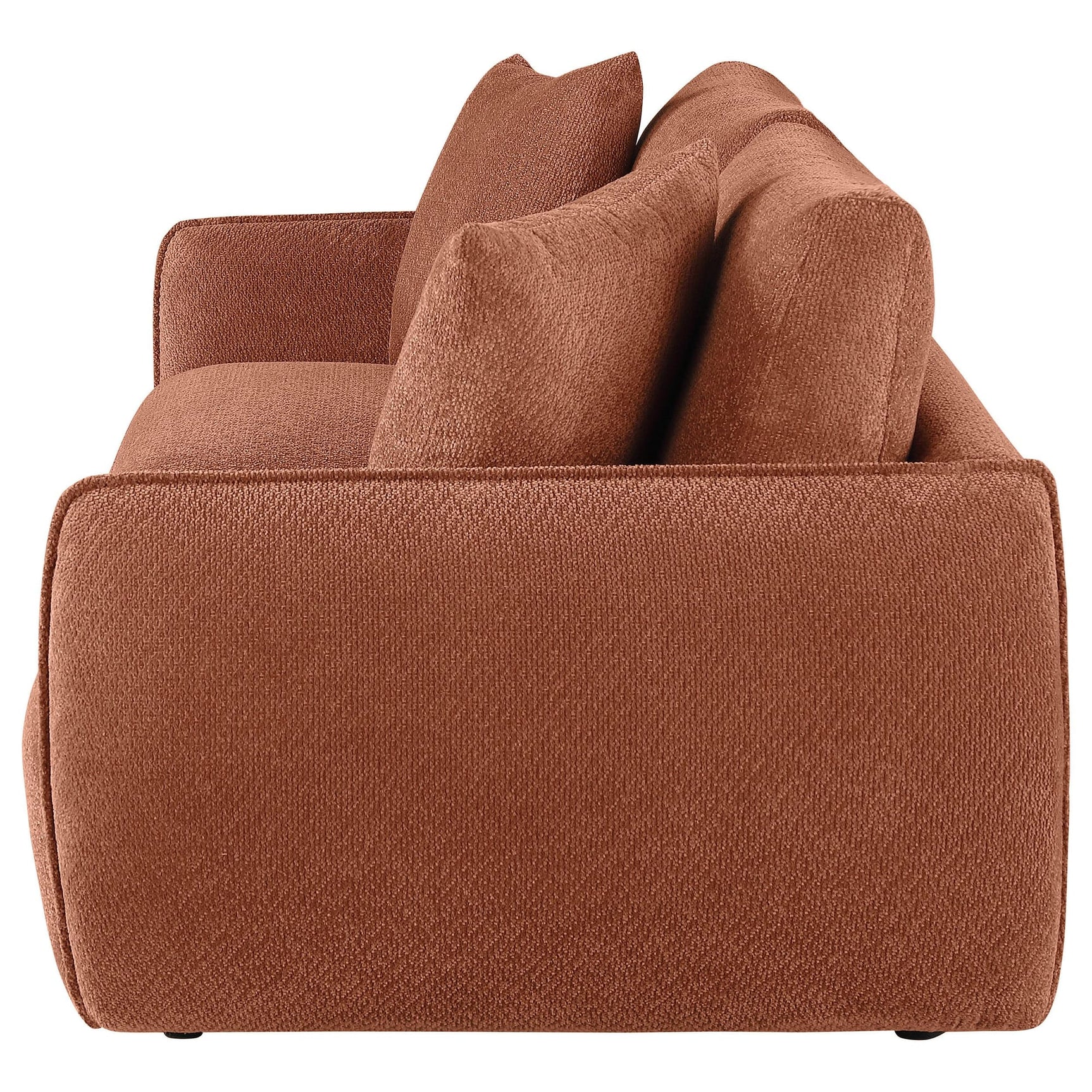 Elysia Fabric Upholstered Modular Lounge Loveseat Coral view 5