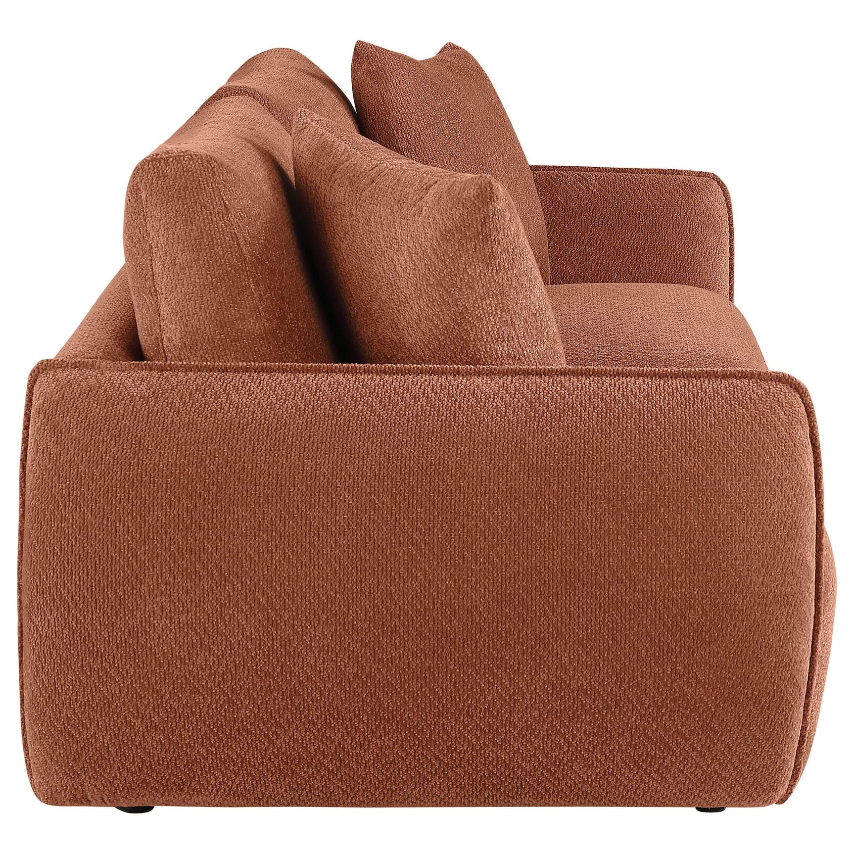 Elysia Fabric Upholstered Modular Lounge Loveseat Coral view 8