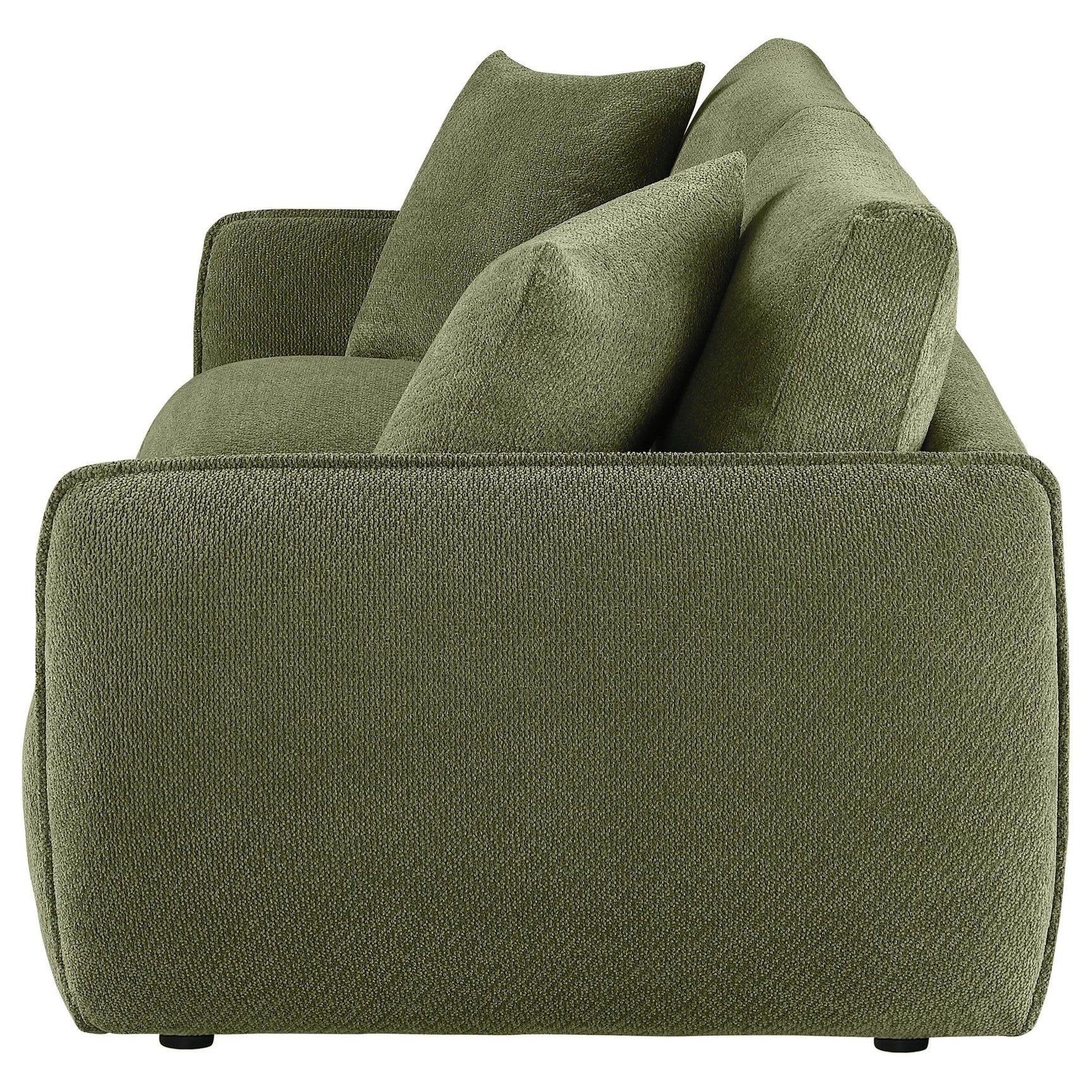 Elysia Fabric Upholstered Modular Lounge Loveseat Green view 5