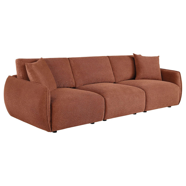 Elysia Fabric Upholstered Modular Lounge Sofa Coral from Decor Furniture