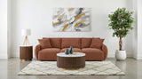 Elysia Fabric Upholstered Modular Lounge Sofa Coral view 2