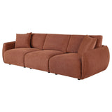 Elysia Fabric Upholstered Modular Lounge Sofa Coral view 4