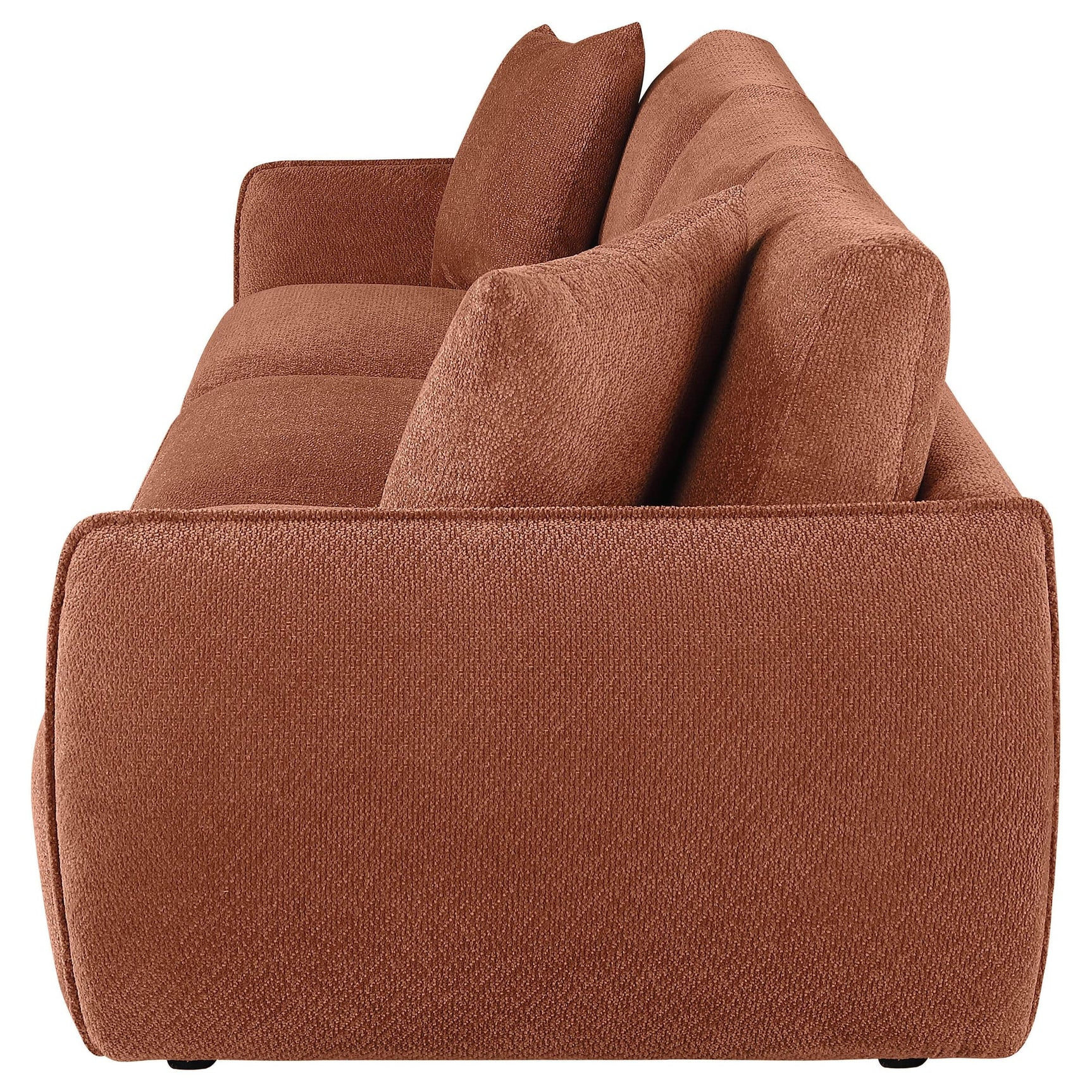 Elysia Fabric Upholstered Modular Lounge Sofa Coral view 5