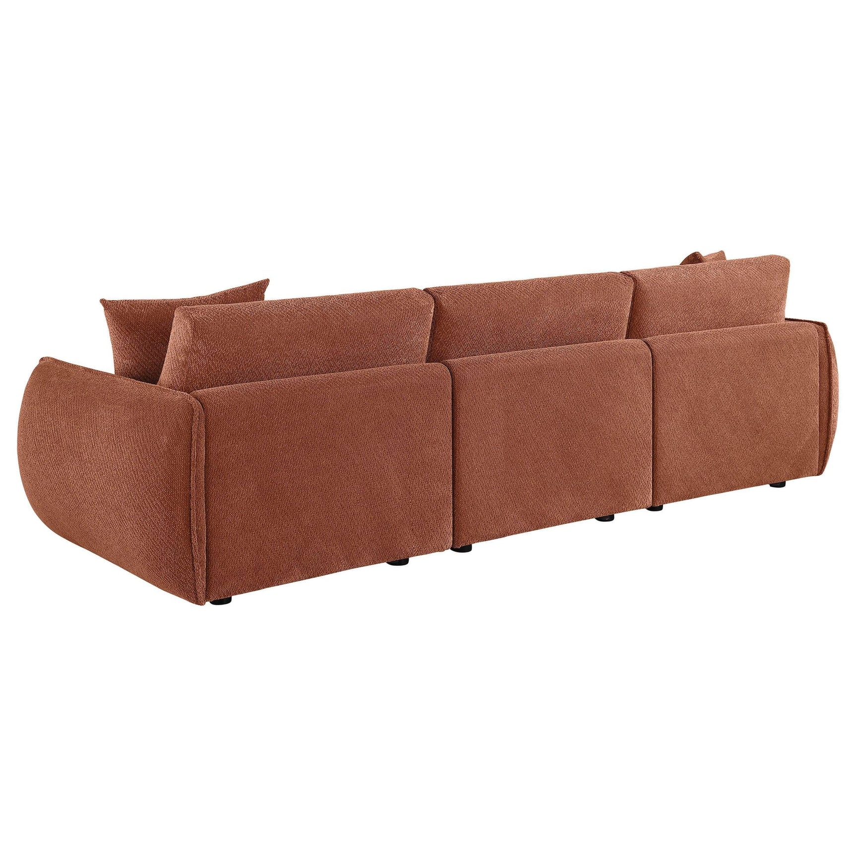 Elysia Fabric Upholstered Modular Lounge Sofa Coral view 6