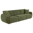 Elysia Fabric Upholstered Modular Lounge Sofa Green from Decor Furniture