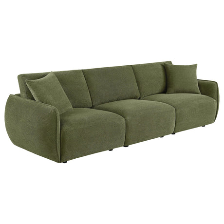 Elysia Fabric Upholstered Modular Lounge Sofa Green from Decor Furniture