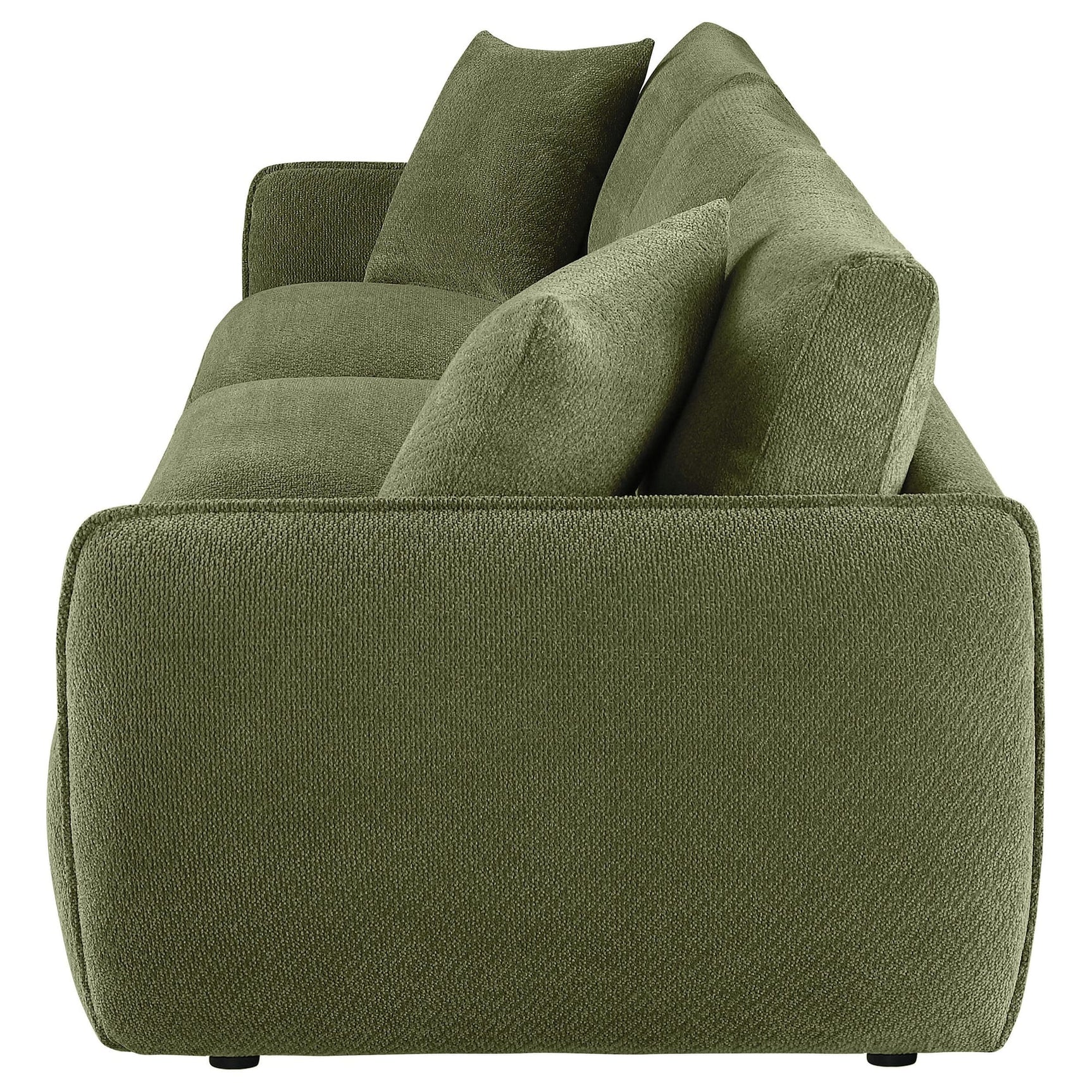 Elysia Fabric Upholstered Modular Lounge Sofa Green view 5