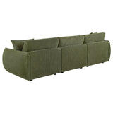 Elysia Fabric Upholstered Modular Lounge Sofa Green view 6