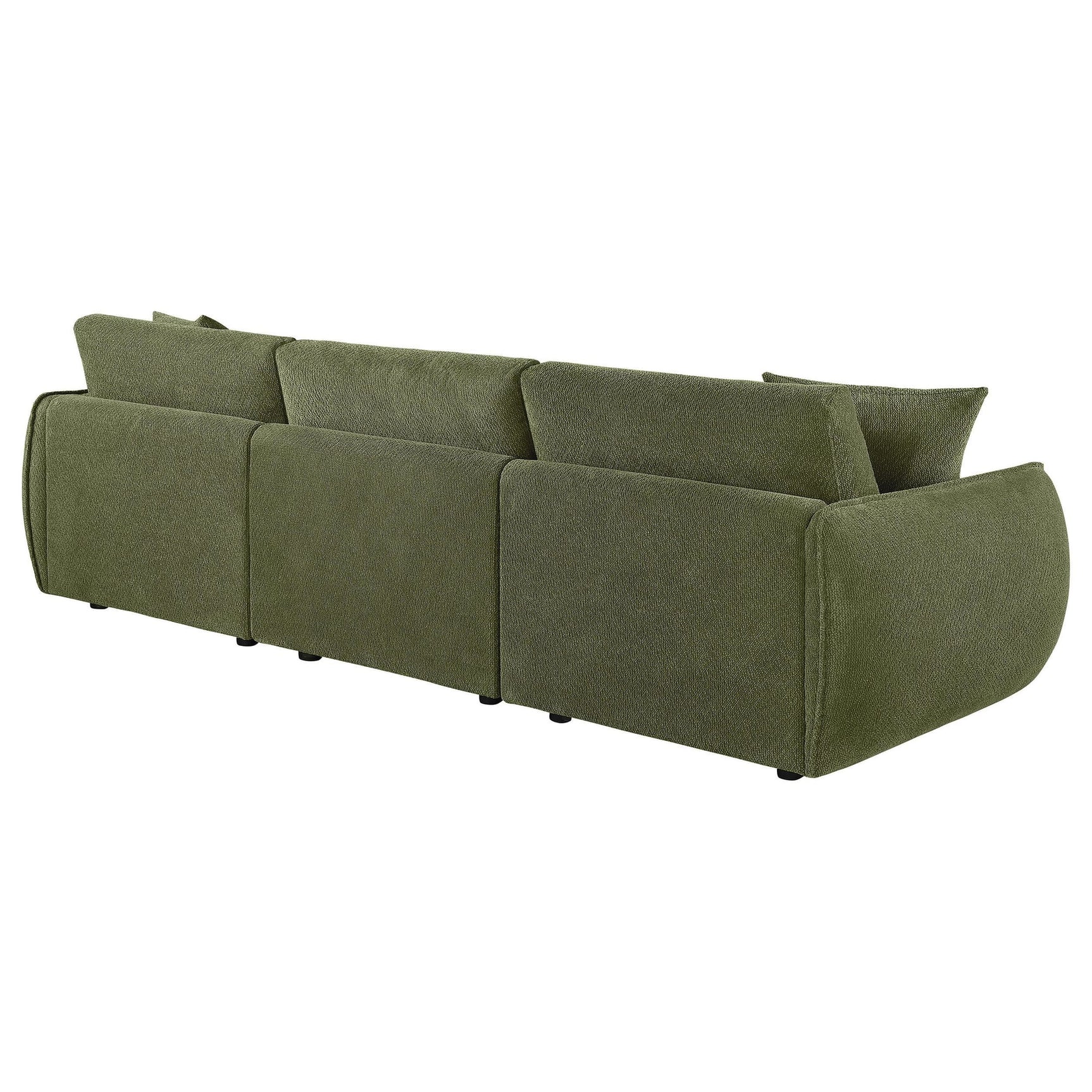Elysia Fabric Upholstered Modular Lounge Sofa Green view 7