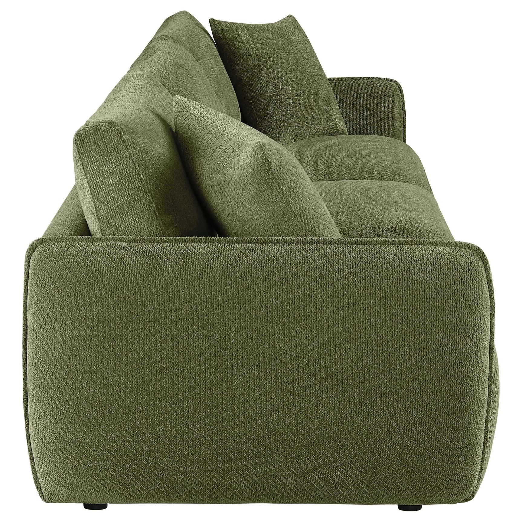 Elysia Fabric Upholstered Modular Lounge Sofa Green view 8