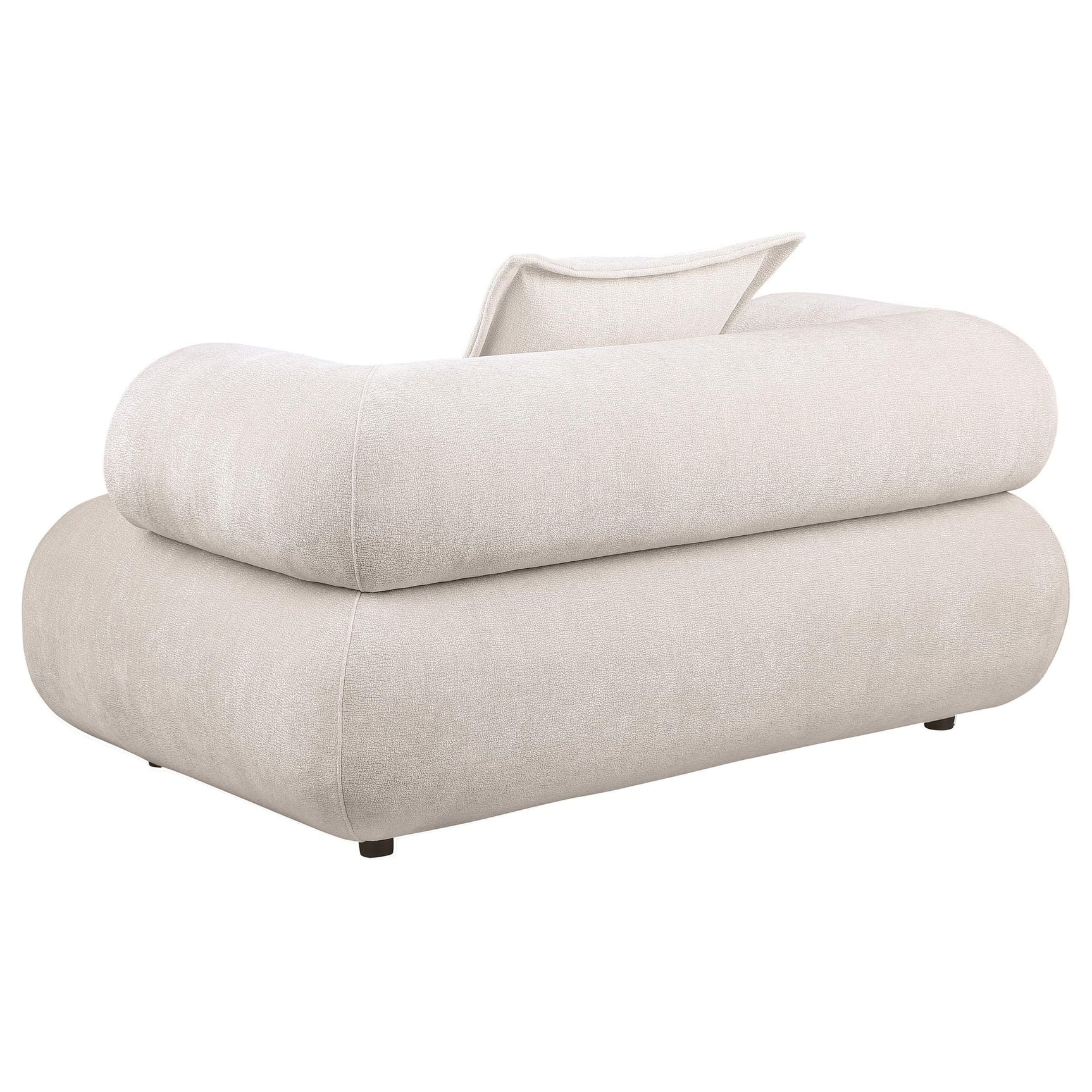 Eskola 2-Piece Chenille Sofa and Accent Chair Set Ivory view 5