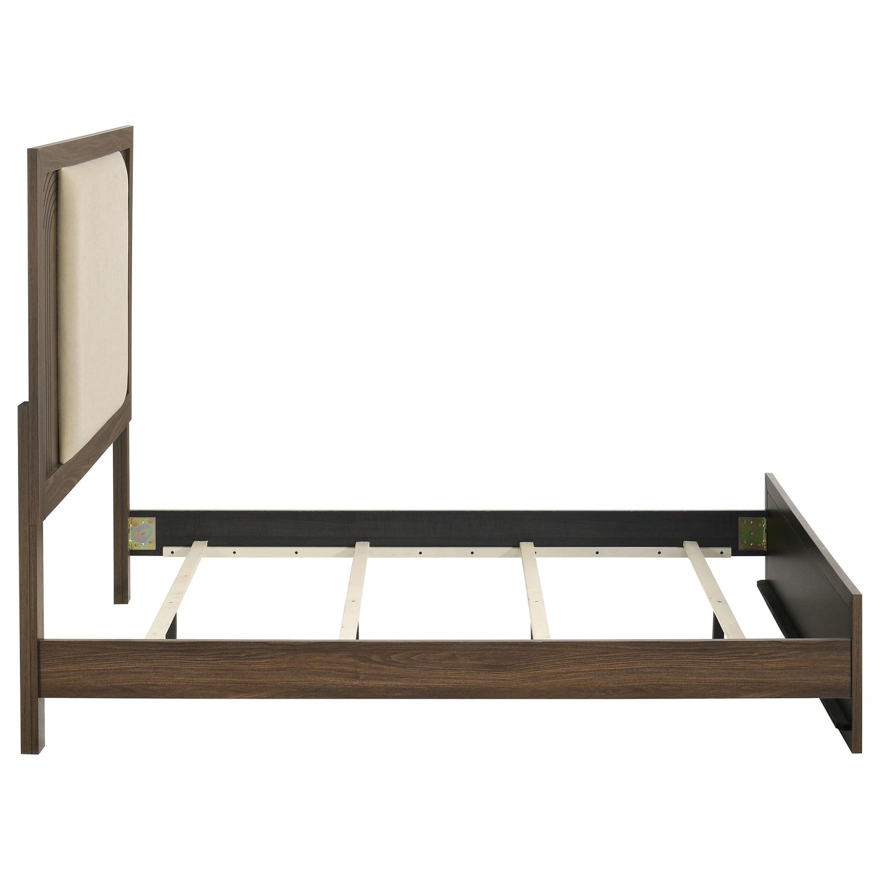Etienne Full Velvet Upholstered Panel Bed Walnut view 5