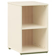 Evren 2-cubby Vertical Bookcase with Natural Interior Off White from Decor Furniture