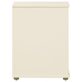 Evren 2-cubby Vertical Bookcase with Natural Interior Off White view 9