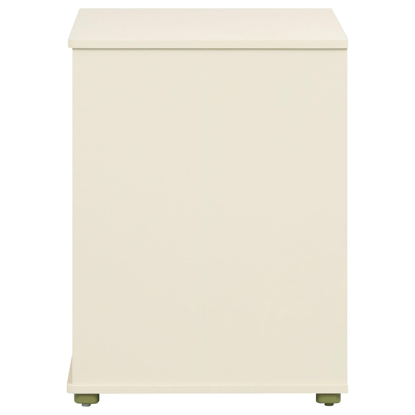 Evren 4-cubby Horizontal Bookcase with Natural Interior Off White view 5