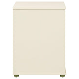 Evren 4-cubby Horizontal Bookcase with Natural Interior Off White view 9