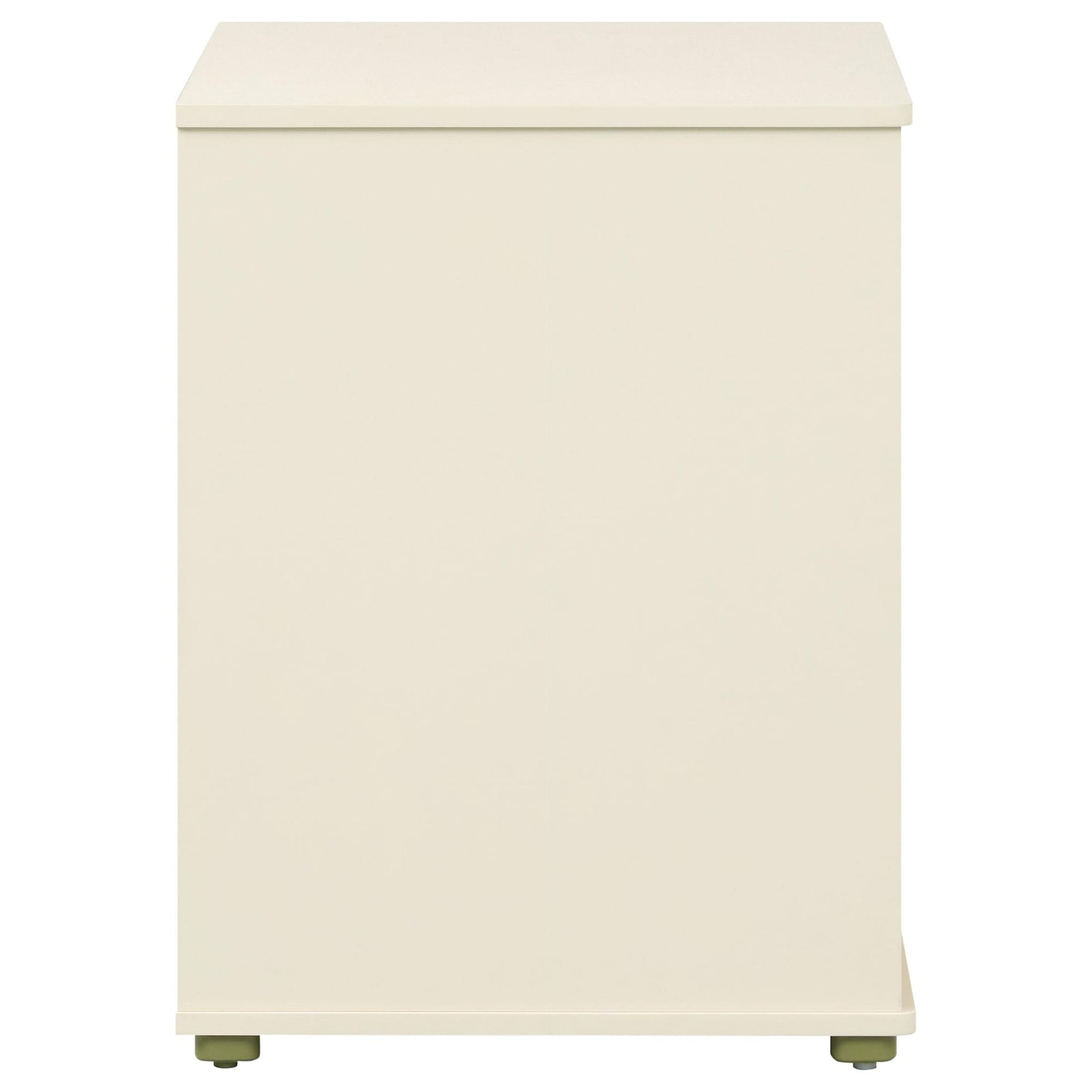 Evren 4-cubby Horizontal Bookcase with Natural Interior Off White view 9