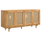 Fabra 4-door Dining Sideboard Storage Console Honey from Decor Furniture