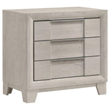 Farre 2-drawer Nightstand Bedside Table Washed Grey from Decor Furniture