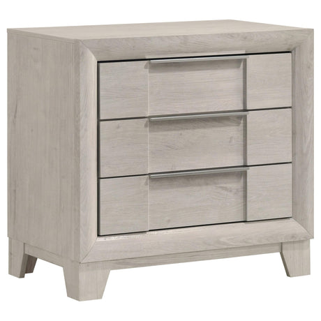 Farre 2-drawer Nightstand Bedside Table Washed Grey from Decor Furniture