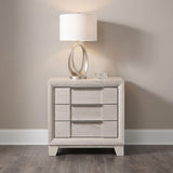 Farre 2-drawer Nightstand Bedside Table Washed Grey view 2