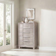 Farre 5-drawer Chest of Drawers Washed Grey view 2