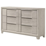 Farre 6-drawer Dresser Washed Grey view 4