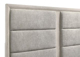 Farre Eastern King Upholstered Platform Panel Bed Washed Grey view 7