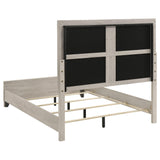 Farre Queen Upholstered Platform Panel Bed Washed Grey view 5