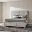 Farre Queen Upholstered Storage Platform Bed Washed Grey view 2