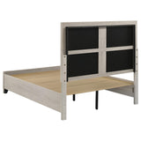 Farre Queen Upholstered Storage Platform Bed Washed Grey view 5