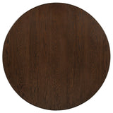 Faulkner 48-inch Round Wood Dining Table Brown Oak view 3