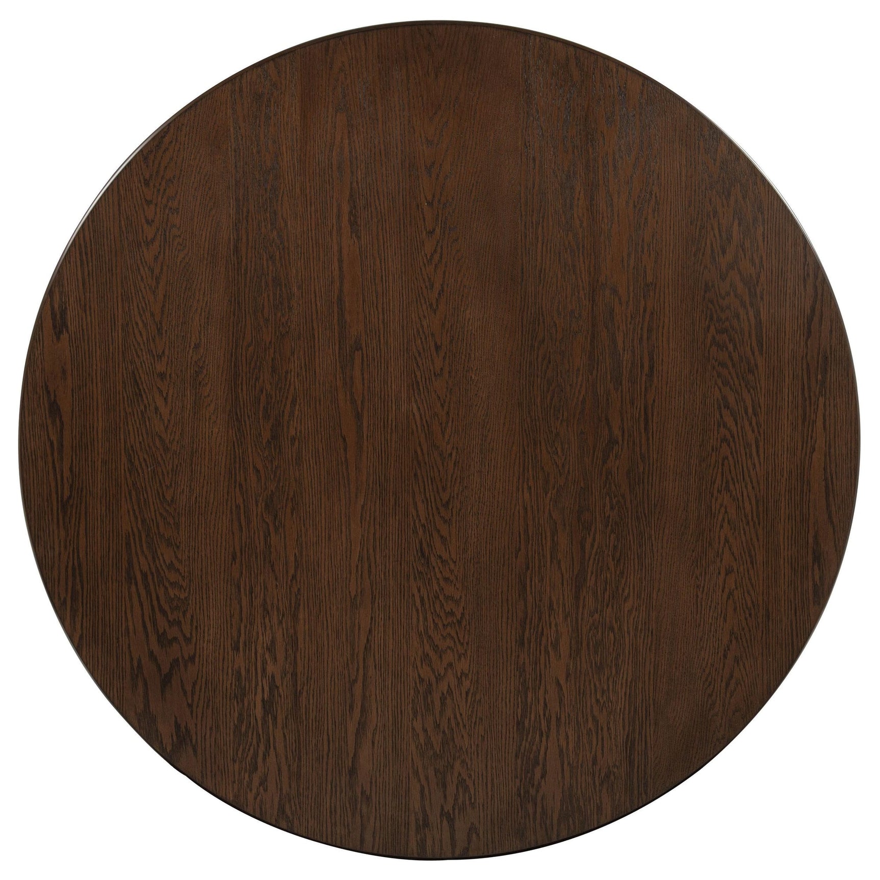 Faulkner 48-inch Round Wood Dining Table Brown Oak view 3
