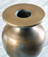 Fedorleigh Antique Brass Finish Vase detail view