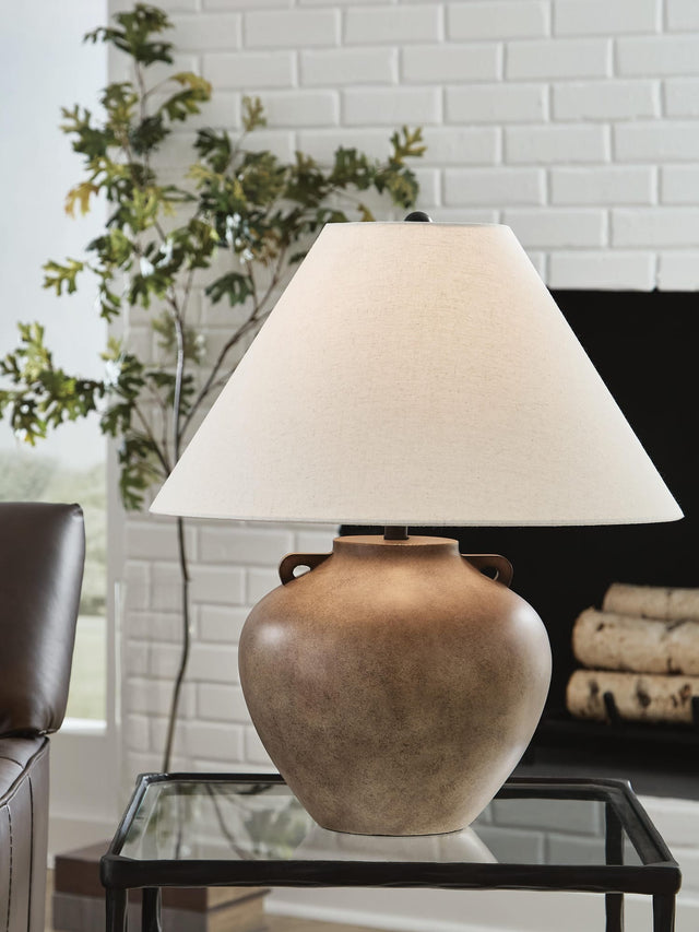 Ferrilby Antique Beige Table Lamp from Decor Furniture