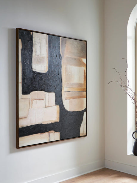 Feyville Black/Brown/Cream Wall Art from Decor Furniture