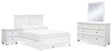 Fortman White Panel Bedroom Set from Decor Furniture