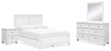 Fortman White Panel Bedroom Set from Decor Furniture