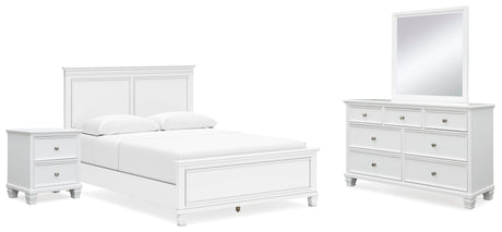 Fortman White Panel Bedroom Set from Decor Furniture