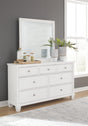 Fortman White Panel Storage Bedroom Set Queen 3: Bed, Dresser, Mirror from Decor Furniture