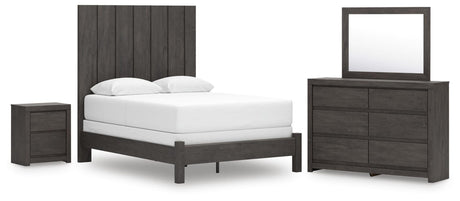 Fraluna Charcoal Panel Bedroom Set from Decor Furniture
