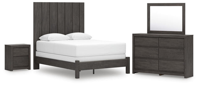 Fraluna Charcoal Panel Bedroom Set from Decor Furniture