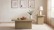 Fraser 2-Piece Greige Pedestal Coffee and End Table Set from Decor Furniture