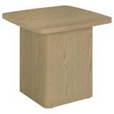 Fraser 2-Piece Greige Pedestal Coffee and End Table Set view 3
