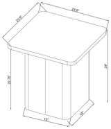 Fraser 2-Piece Greige Pedestal Coffee and End Table Set view 12