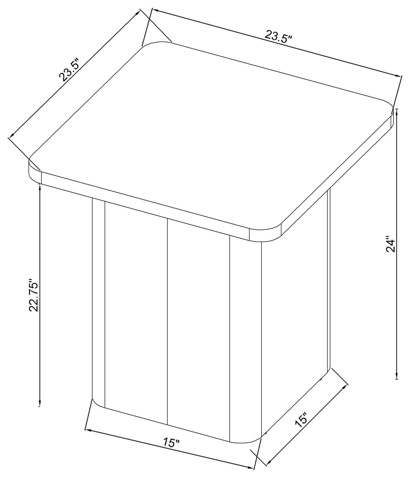 Fraser 2-Piece Greige Pedestal Coffee and End Table Set view 12